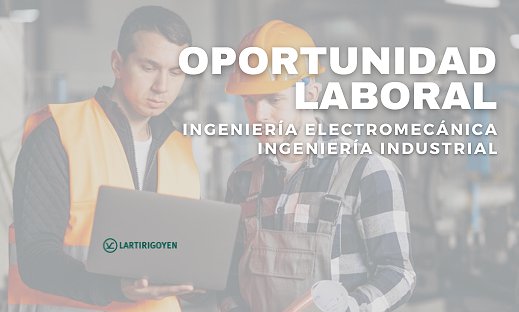 BÚSQUEDA LABORAL: INGENIERÍA ELECTROMECÁNICA/INDUSTRIAL