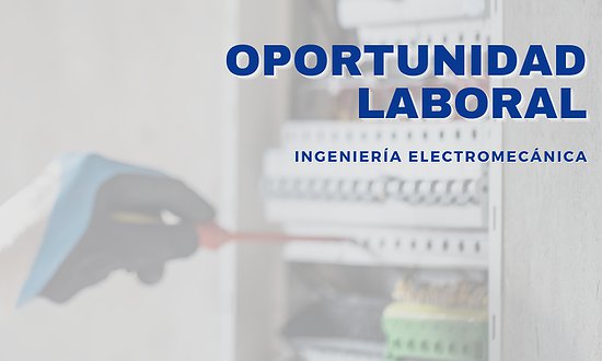 BÚSQUEDA LABORAL: INGENIERÍA ELECTROMECÁNICA