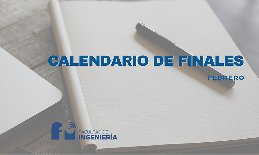 CALENDARIO DE FINALES - FEBRERO