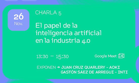 CHARLA : EL PAPEL DE LA INTELIGENCIA ARTIFICIAL EN LA INDUSTRIA