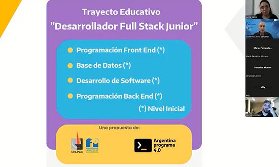 CONTINÚAN LAS CAPACITACIONES EN PROGRAMACIÓN PARA PERSONAS DE TODO EL PAÍS