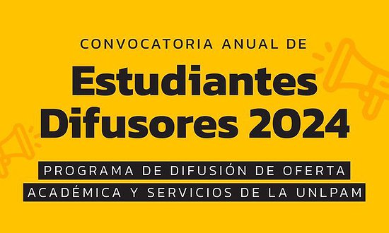 CONVOCATORIA ANUAL DE ESTUDIANTES DIFUSORES