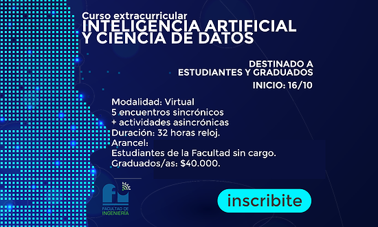 CURSO EXTRACURRICULAR: INTELIGENCIA ARTIFICIAL Y CIENCIA DE DATOS