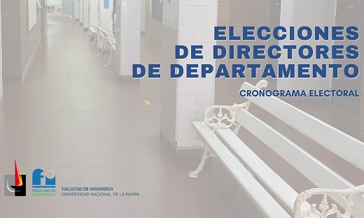ELECCIONES DE DIRECTORES DE DEPARTAMENTO: CRONOGRAMA ELECTORAL