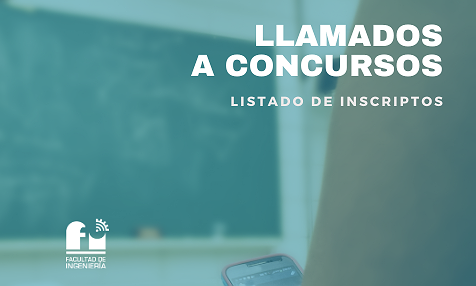 LLAMADOS A CONCURSOS: LISTADO DE INSCRIPTOS