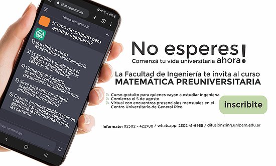 MATEMÁTICA PREUNIVERSITARIA - CURSO PARA INGRESANTES 2024