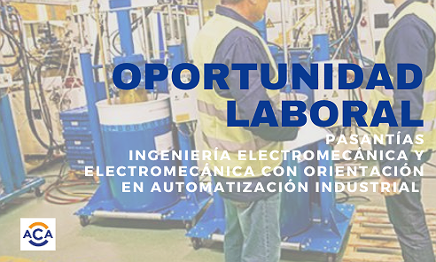 OPORTUNIDAD LABORAL - PASANTÍA