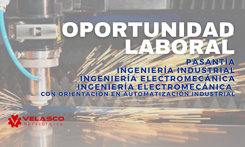 OPORTUNIDAD LABORAL: PASANTÍA