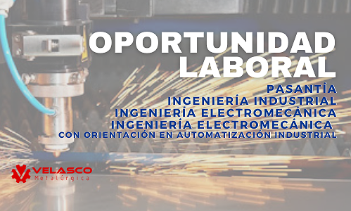 OPORTUNIDAD LABORAL – PASANTÍA